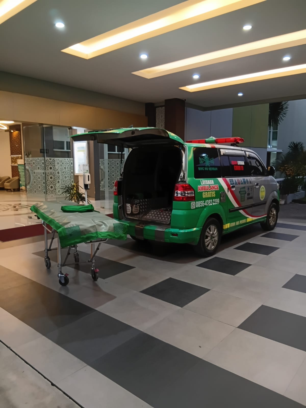 Dokumentasi kegiatan Ambulance NU Berbah: Jemput Jenazah Warga Kuton